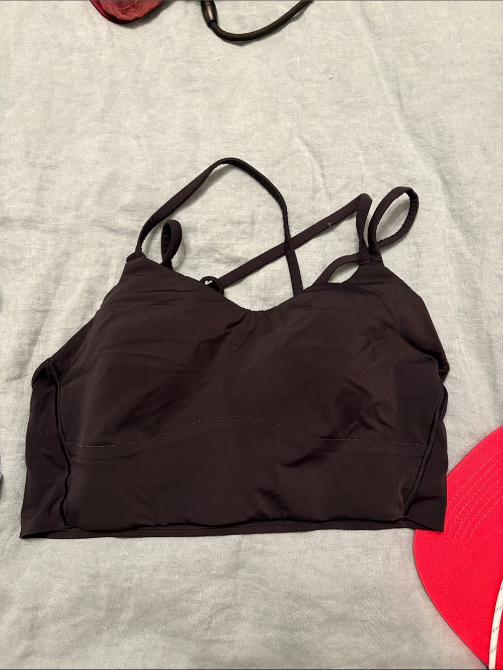lululemon athletica Black Strappy Sports Bralette